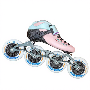Patins à roulettes de vitesse en ligne OEM en fibre de carbone, 3-4 grandes roues, professionnels, pour débutants, adultes, enfants - Product Image 5