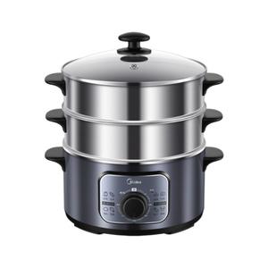 Midea <b>Electric</b> Food <b>Steamer</b> Three Layer 10L+ Stainless Steel With Timer For Household Use - Product Image 1