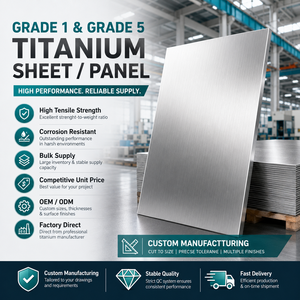 Lámina de <span class=keywords><strong>Titanio</strong></span> Puro GR6 y Panel de Aleación de Alta Resistencia ASTM B265 con Servicio de Corte, Suministro a Granel, <span class=keywords><strong>Precio</strong></span> Unitario Favorable - Product Image 1