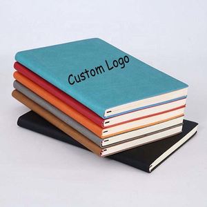 Cuaderno Personalizado con Cubierta de Cuero PU Suave A5, Diario Sencillo con Líneas, Encuadernación Térmica para Negocios y Escritura - Product Image 1