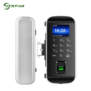 Pintu Geser Kunci Sidik Jari Smart Door Lock XM-100S Sentuh Layar Bel Pintu Kantor Single Double Kaca Pintu