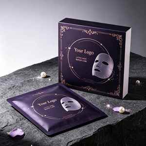 Glowing Mask Packaging <b>Box</b> with Matching Pouches UV Printed Art Paper Rigid Cosmetic <b>Box</b> High-End Design - Product Image 6