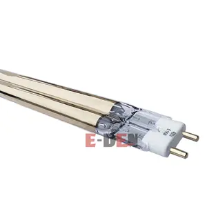 Medium Wave Quartz Infrared Emitter Gold Reflector 400V 2500W 1100mm Twin Tube Infrared Heat Emitter