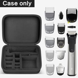 Estuche de Viaje de EVA Compatible con <span class=keywords><strong>Philips</strong></span> Norelco Multigroom <span class=keywords><strong>7000</strong></span> 5000, Bolsa de Almacenamiento para Recortadora, Protectores, Cargador y Accesorios - Product Image 2