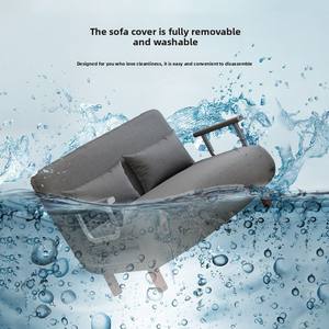 Sofá <span class=keywords><strong>Cama</strong></span> Plegable de Tela Minimalista Moderno con Estructura Metálica, Mueble Multiusos Convertible <span class=keywords><strong>para</strong></span> Sala de Estar y Dormitorio - Product Image 5