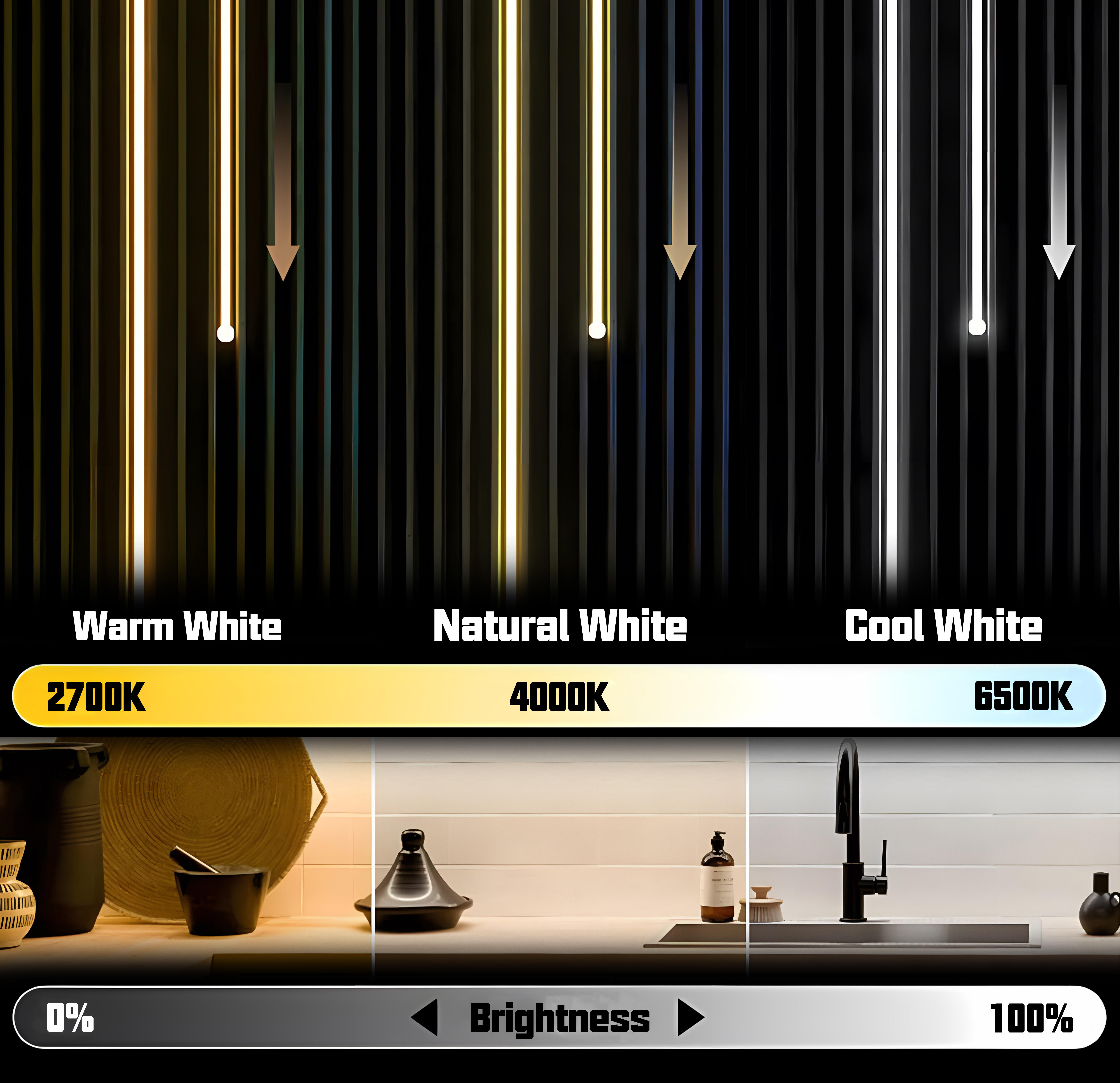 3000-6000K   สามพันถึงหกพันเคลวิน