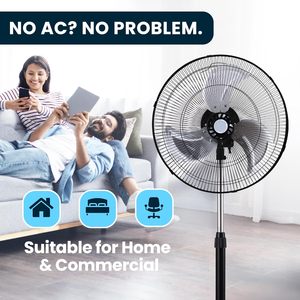 Ventilador de Pedestal Eléctrico de Plástico para Casa, Ventilador de Pie Industrial Mini de 10 Pulgadas, Ventilador Industrial de Alta Velocidad para Piso - Product Image 5