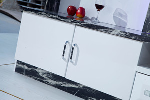 Thiết kế hiện đại sang trọng nhà gỗ LED Treo Tường TV Tủ nối dài bằng gỗ nội thất phòng khách đơn vị hiển thị - Product Image 4