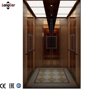 Langger vendita calda attaccatura dei capelli in acciaio inox passeggero ascensore di grande capacità vite elevatore con ascensore Villa a basso costo - Product Image 3