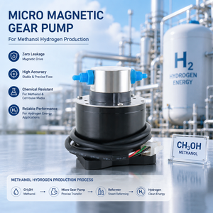 Bomba de Engranajes de Accionamiento Magnético de Medición Precisa 0.05-0.5L/min 3.0MPa de Alta Presión con Eje de Cerámica y PEEK, Micropump para Celdas de Combustible - Product Image 1