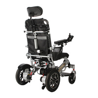 Fauteuil roulant Terrain léger motorisé pliable bon marché fauteuil roulant électrique en aluminium pour adultes vente en gros