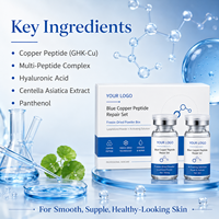 Faible MOQ, Meilleures ventes : Kit de poudre lyophilisée de peptide de cuivre anti-âge, pour une peau lisse et l'amélioration des peaux ternes, sèches et sensibles