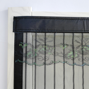 <span class=keywords><strong>Mosquitera</strong></span> Magnética Moderna 2025 de Poliéster de Marco Completo con Agujeros de Malla Pequeños para Ventilación, Puerta con Pantalla para Dormitorio/Baño, Fácil Instalación - Product Image 4