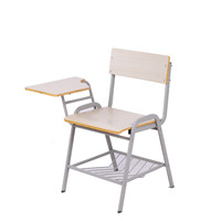 Chaises confortables d'étude de salle de classe de meubles de lycée de vente directe d'usine avec le bloc-notes