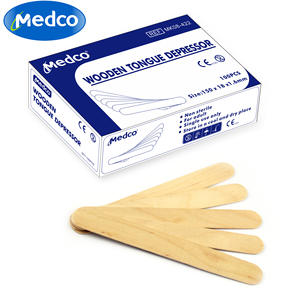 Medco Wooden Tongue Depressor 150x18x1.6mm Single Use For Adults Dental <b>Supplies</b> - Product Image 1