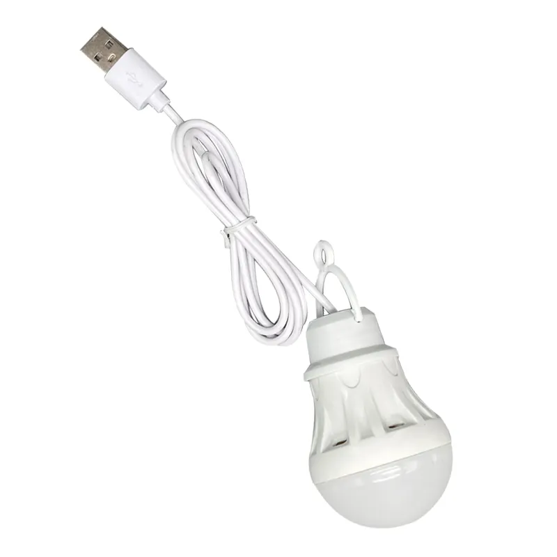 DC5V 3W Tragbare USB Mobile Power Glühbirne Außen beleuchtung Camping Wandern wiederauf ladbare Notfall USB Glühbirne