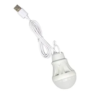 DC5V 3W Portable USB mobile Power light Bulb Outdoor lighting Camping hiking rechargeable emergency USB light bulb