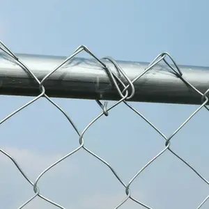 Kawat jala hitam gulungan siklon pagar pagar pagar jalan panel pagar stadion palisade kebun rantai Tautan pagar