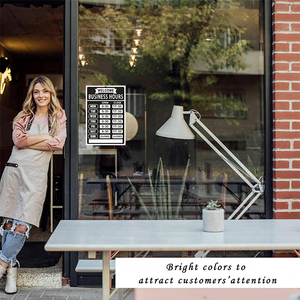 Securun moderno Kit per le ore di lavoro in plastica per le ore di <span class=keywords><strong>chiusura</strong></span> del <span class=keywords><strong>negozio</strong></span> modificabile orario di <span class=keywords><strong>chiusura</strong></span> durevole per l'applicazione di edifici domestici - Product Image 6