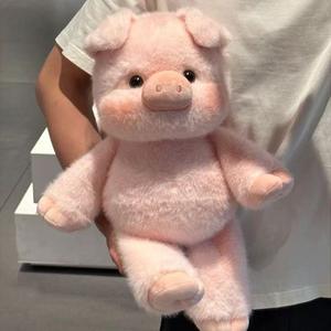 Buena calidad promocional lindo fragante pequeño cerdo muñeca suave compañero de peluche PP algodón relleno técnicas regalo para niñas - Product Image 6