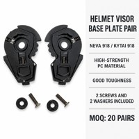Plaque de base de visière de casque de moto de remplacement pour NEVA 918 KYTAI 918, en PC haute résistance, paire