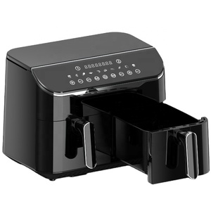 Nueva Freidora de Aire de Doble Zona 4L+4L Antiadherente con 2 Cestas para Cocinar en Casa, Freidora de Aire de Doble Compartimento de Última Generación 4L+4L - Product Image 1