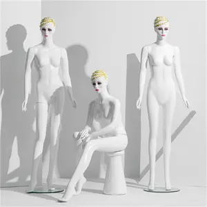 Mode Goedkope Plastic Maniqui Vrouwelijke Levensechte Make Vrouwen Full Body Kleding Mannequin Voor Kleding