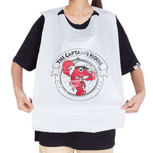 OEM personalizzato ristorante cliente bavaglino uniforme bavaglino aragosta granchio bavaglino usa e getta frutti di mare bavaglini adulti per mangiare - Product Image 4