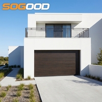 Panel de Puerta de Garaje Seccional de Acero Impermeable con Acabado Moderno y Construcción de Acero Galvanizado para Aplicaciones en Villas