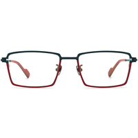 Gafas Borregls con Montura de Titanio Colorida para Hombre, Diseño Cuadrado de Marca 2025, Lentes Ópticas de Alta Calidad para Mujer, Modelo 185904