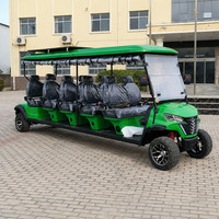 Voiturette de golf 10 places en gros, 60V 100AH, batterie au plomb, autonomie 80KM, pour utilisation en lieux de mariage, certifiée CE, OEM ODM