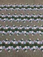 Premium Blumen-Applikation Stickerei Netzstoff Weinrot Mehrfarbig Versandfertig Schnelle Lieferung USA Europa Naher Osten