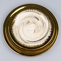 Afrique du Sud Style Marbre Or Bordure En Céramique Western Dessert Gâteau Steak Plateau Écologique De Luxe En Porcelaine Vaisselle pour