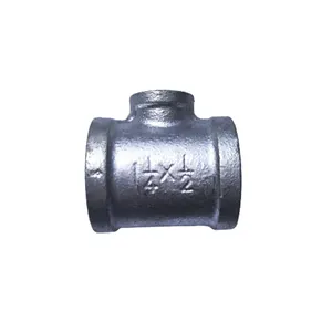 Test pressure hot-dip reducer tee galvanized steel pipe fittings through plumbing fittings fire fittings silk buckle tee DN25