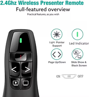 K400 Présentation Clicker Pointeur 2.4G Rouge Laser Page Turning Pen Remote PPT Powerpoint Laser Pointer