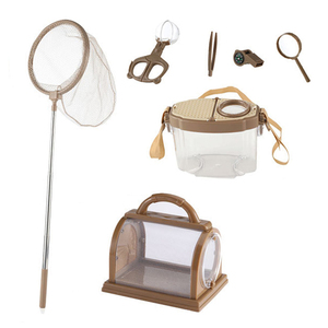 Hot bán trẻ em nhỏ Bug côn trùng hộp Set, vui Bọ Cánh Cứng bướm KEEPER cho trẻ em, nhựa Bug Catcher Set với Net - Product Image 1