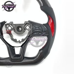Volant de voiture en fibre de carbone personnalisé au prix net pour Nissan Sentra <span class=keywords><strong>SV</strong></span> 2020-2022, Nissan <span class=keywords><strong>Versa</strong></span> 2015-2019, Nissan X-Trail 2017-2019 - Product Image 3