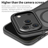 Coques de téléphone portable personnalisées en TPU+PC mat antichoc bicolore pour 17 Pro Max 16 15 PRO
