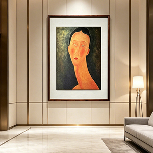 Custom Metal <strong>Framed</strong> Amedeo Modigliani Portrait <strong>Canvas</strong> <strong>Print</strong> Abstract Vintage Wall Art for Home Living Room Bedroom Decor - Product Image 6