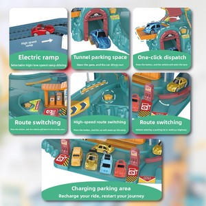 Children Dinosaur Switchback <strong>Track</strong> Car Challenge Adventure Set Parking Garage Educational Plastic 1:5 Scale Unisex Toy - Product Image 3
