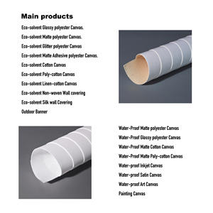 Lienzo de poliéster de gran formato mate eco-solvente 280gsm lienzo de impresión de arte/fotografía para decoración de hogar/galería y proyectos de arte - Product Image 4