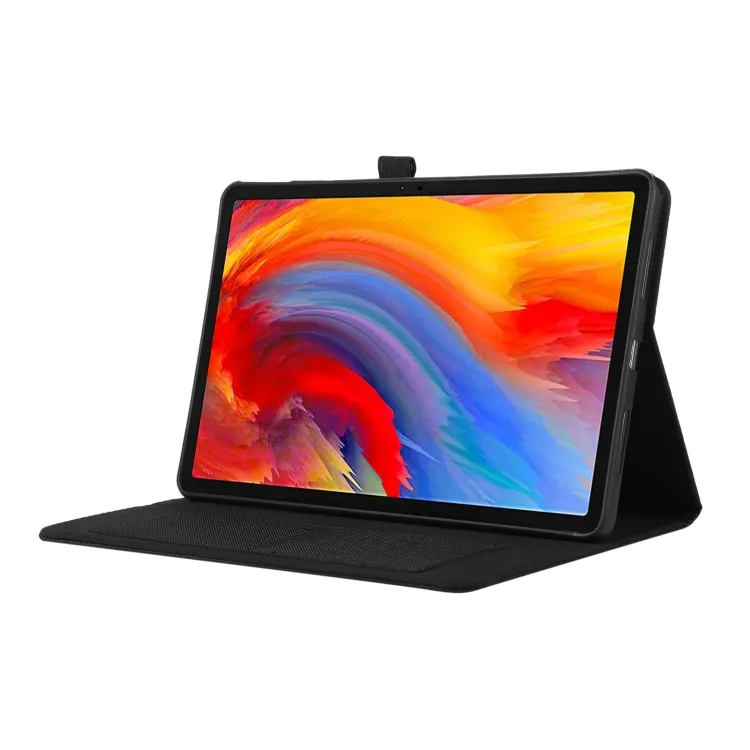 Tablet kapak için Lenovo Tab M11 / Xiaoxin ped 11 2024 yatay çevir TPU + kumaş PU deri Tablet kılıfı