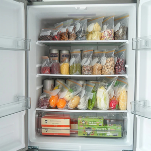 Bán buôn tùy chỉnh rõ ràng PE nhựa tủ đông đóng gói túi ziplock để lưu trữ thực phẩm và bảo quản độ tươi - Product Image 2