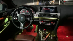 Éclairage d'ambiance pour voiture, lumière d'ambiance personnalisée pour la décoration intérieure de la voiture, lumière d'ambiance pour <span class=keywords><strong>BMW</strong></span> Série 6 F06 F12 F13 2011-2019 - Product Image 5