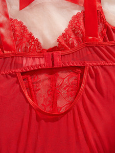 Lingerie sexy transfrontalière européenne et américaine 2025 : <span class=keywords><strong>Body</strong></span> moulant en dentelle à imprimé résille avec bretelles à nœud papillon et <span class=keywords><strong>décolleté</strong></span> <span class=keywords><strong>plongeant</strong></span> - Product Image 6