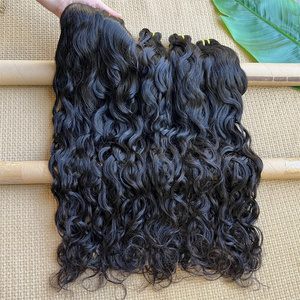 Wholesale Fast Shipping Indonesian Natural Wave Single Donor Raw Hair <strong>Bundle</strong> Virgin Hair Vietnamese Raw Natural Wave Hair <strong>Bundle</strong> - Product Image 4
