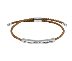 أساور صداقة من الفولاذ المقاوم للصدأ مع حروف روحانية، أساور مجدولة للنساء، هدايا - Product Image 6