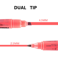 Marqueur permanent rechargeable à double pointe Sipa SM392, encre noire, 12 couleurs/ensemble, encre à base d'alcool imperméable pour une écriture durable sur papier