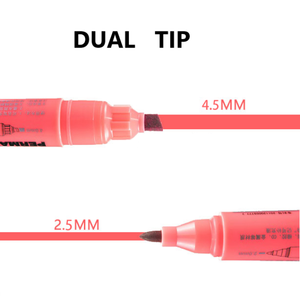 Sipa Sm392 Dual Tip Zwart Navulbare Markeerstift Waterdichte, Onuitwisbare Verf Op Alcoholbasis Voor Duurzaam Schrijven Op Papier - Product Image 2