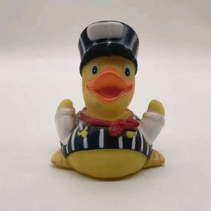 Christmas Gift Baby <b>Bath</b> Toys Yellow Plastic Squeeze Duck with Squeaky Feature for Kids in Pool - Product Image 1